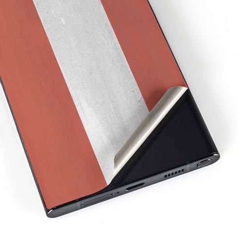Latvia Flag Distressed Galaxy S25 Ultra Skin